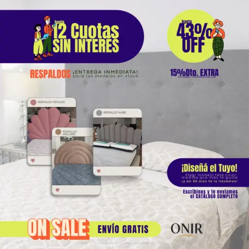 RESPALDOS 43%Off